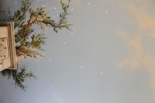 lichtgestaltung, trockenbaudecke mit sternenhimmel